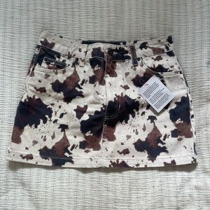 Nordstrom Cream and Brown Patterned Jeans